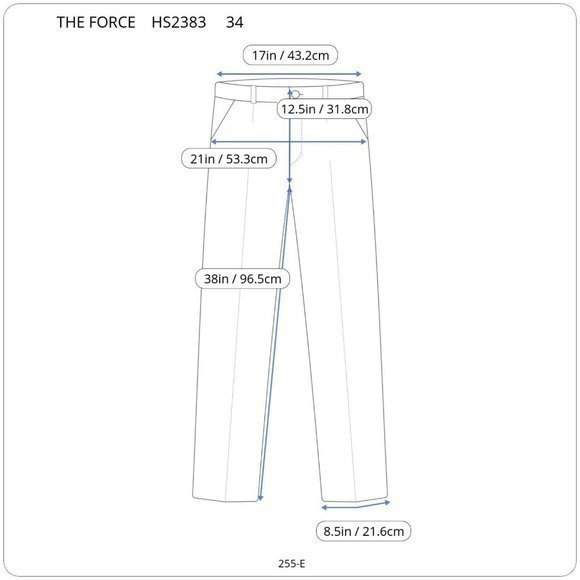 The Force Tactical Cargo Uniform Work Pants HS2383 Blue Unhemmed Size 34 - Picture 3 of 12